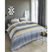 Beddinghouse Dekbedovertrek Arrowwood (flanel) - Litsjumeaux XL - 260x200/220 cm - Gold