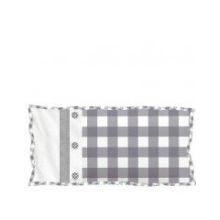 Marieke at Home Sierkussen Anne Check - 30x60 cm - Grijs