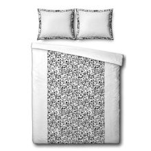 Playboy Dekbedovertrek Baroque - Eenpersoons - 140x200/220 cm - Zwart/Wit