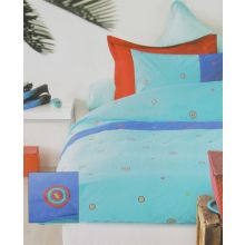 Beddinghouse Dekbedovertrek Sombrero - Eenpersoons - 140x200/220 cm - Aqua
