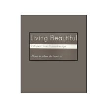 Living Beautiful Kussensloop Katoen Satijn (2 stuks) - 60x70 cm - Taupe