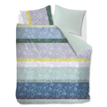Oilily Dekbedovertrek Blooming Stripe - Blue
