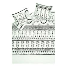 Miss Blackbirdy Dekbedovertrek Blooming Sweethearts - Eenpersoons - 140x200/220 cm - Black