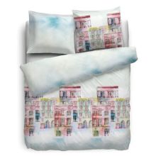 HnL Pure Cotton Dekbedovertrek Boulevard - Eenpersoons - 140x200/220 cm - Multi