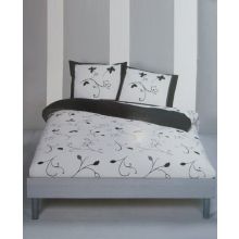 Brighton Dekbedovertrek Seine - Eenpersoons - 140x200/220 - Zwart/Wit