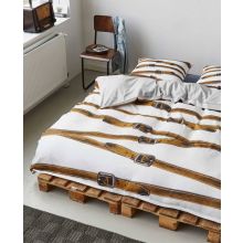 Covers en Co Dekbedovertrek Buckle Up! - Eenpersoons - 140x200/220 cm - Wit