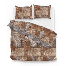 Zo! Home Dekbedovertrek Burton (Flanel) - Brown