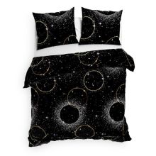 Heckettlane Dekbedovertrek Cayla (Flanel) - Night Black