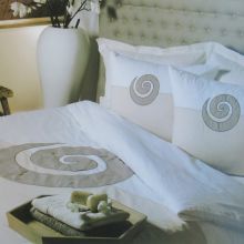 HnL Charming Dekbedovertrek Ciri - Eenpersoons - 135x200 + 80x80 cm - Naturel