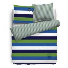 Cottonfield Dekbedovertrek Legacy - Litsjumeaux - 240x200/220 cm - Blauw/Groen