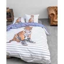 Covers en Co Dekbedovertrek Memphis - Eenpersoons - 140x200/220 cm - Wit