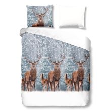 Good Morning Dekbedovertrek Deer - Grey