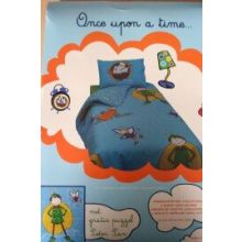 Once Upon a Time Kinderovertrek Peter Pan - Eenpersoons - 140x200 cm - Blauw