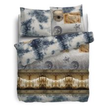 HnL Refined Dekbedovertrek Denim - Eenpersoons - 155x220 + 80x80 cm - Denim