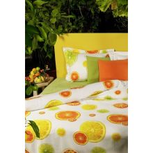 HnL Refined Dekbedovertrek Domingo - Eenpersoons - 140x200/220 cm - Wit