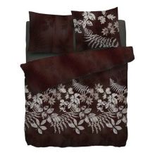 HnL Refined Dekbedovertrek Ebony - Eenpersoons - 140x200/220 cm - Bruin