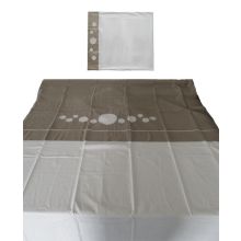 Priapos Home Dekbedovertrek Fabrisio - Eenpersoons - 140x200/220 cm - Bruin