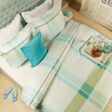 HnL Refined Dekbedovertrek Francis - Eenpersoons - 140x200/220 cm - Licht blauw