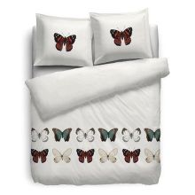 HnL Pure Cotton Dekbedovertrek Freya - Eenpersoons - 135x200 + 80x80 cm - Wit