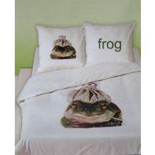 Dekbedovertrek Frog - Eenpersoons - 140x200 cm - Groen
