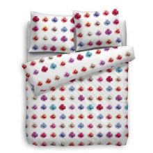 HnL Pure Cotton Dekbedovertrek Gwyneth - Litsjumeaux - 240x200/220 cm - Wit