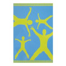 XXL Strandlaken Happy Family - 150x200 cm - Blauw