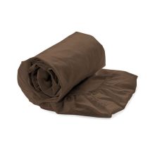 HnL Royal Cotton Topper Hoeslaken Perkal Katoen - Chocolate Brown
