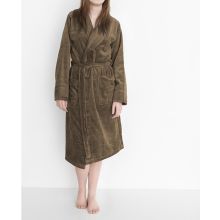 HnL Badjas Velours Uni - Gold