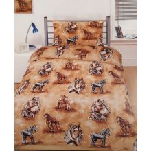 Kids Only Kinderovertrek Paarden - Eenpersoons - 140x200 cm