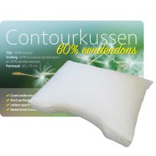 iSleep Contourkussen 60% Eendendons - 60x70 cm - Wit
