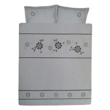 Cinderella Dekbedovertrek Jewel - Eenpersoons - 140x200/220 cm - Grijs