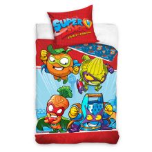 SuperZings Dekbedovertrek Kaboom City - Eenpersoons - 140x200 cm - Red