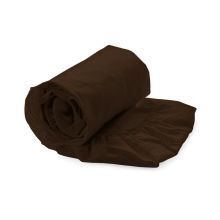 Luxe Hoeslaken Satijn - Dark Brown