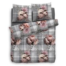 HnL Flanel Dekbedovertrek Krystal - Litsjumeaux XL - 260x200/220 cm - Multi