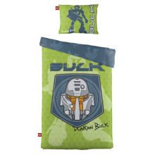 Lego Kinderovertrek BULK - Eenpersoons - 140x200 cm - Groen