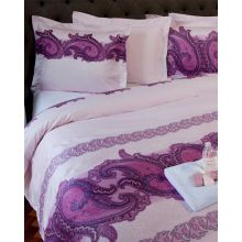 HnL Refined Dekbedovertrek Lejobe - Eenpersoons - 140x200/220 cm - Roze