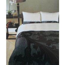 Kardol en Verstraten Dekbedovertrek Les Fleurs - Eenpersoons - 140x200/220 cm - Black