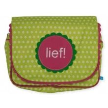 LIEF! Toiletbag Dots & Flowers - Groen