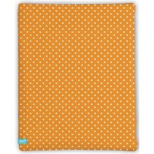 LIEF! Hoeslaken Dots - 40x80 cm - Oranje