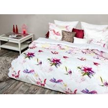 HnL Refined Dekbedovertrek Louisiana - Eenpersoons - 135x200 + 80x80 cm - Wit