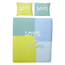 Covers en Co Dekbedovertrek Love is in the Air - Eenpersoons - 140x200/220 cm - Groen