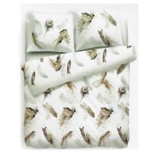 Face2Face Dekbedovertrek Luko - Eenpersoons - 140x200 + 70x90 cm - Taupe/Grey