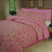 Luxxo Dekbedovertrek Flower and Dots - Eenpersoons - 140x200/220 cm - Roze