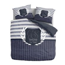 Papillon Dekbedovertrek Marco (flanel) - Tweepersoons - 200x200/220 cm - Blauw