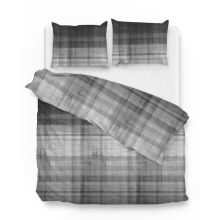 Zo! Home Dekbedovertrek Marley (Flanel) - Ink Black