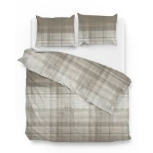 Zo! Home Dekbedovertrek Marley (Flanel) - Rock Taupe