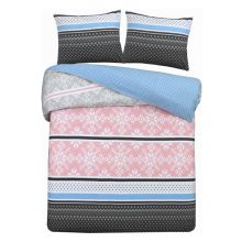 Day Dream Dekbedovertrek Mette (flanel) - Tweepersoons - 200x200/220 cm - Licht Blauw