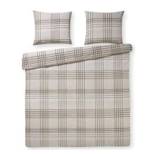 Day Dream Dekbedovertrek Mick (flanel) - Litsjumeaux - 240x200/220 cm - Zand