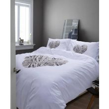 Beddinghouse Dekbedovertrek Natural Heart - Litsjumeaux - 240x200/220 cm - White