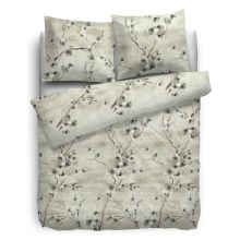 HnL Pure Cotton Dekbedovertrek Nena - Eenpersoons - 135x200 + 80x80 cm - Green